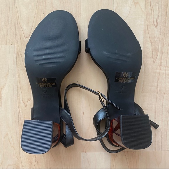 Lulu’s | Saylee Black Ankle Strap High Heel Sandals - Picture 3 of 4